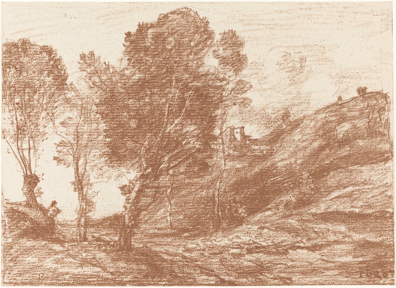 Italian matkamuisto tekijältä Jean Baptiste Camille Corot