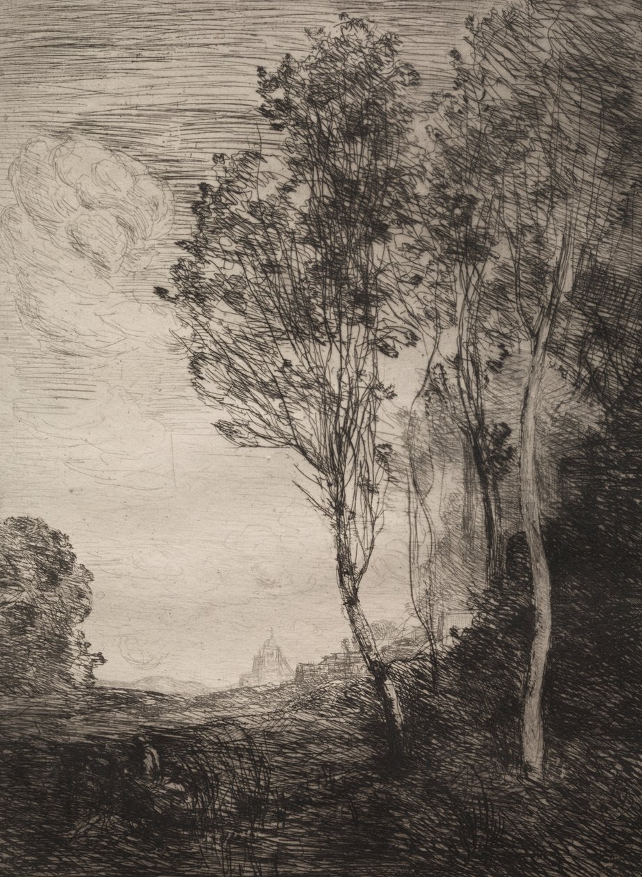 Matkamuisto Italiasta tekijältä Jean Baptiste Camille Corot