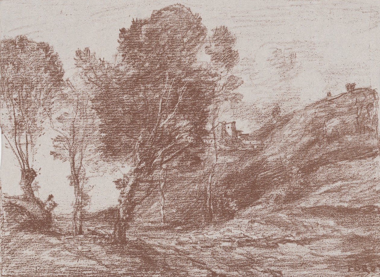Matkamuisto Italiasta, 1871. tekijältä Jean Baptiste Camille Corot