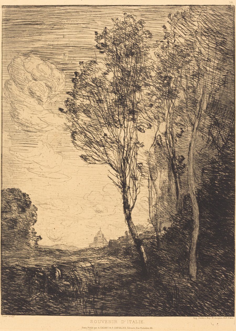 Souvenir of Italy Souvenir of Italy, 1866. tekijältä Jean Baptiste Camille Corot