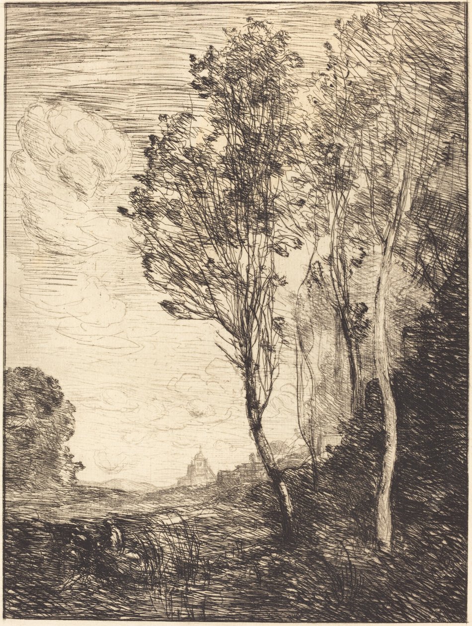 Italian souvenir Italian matkamuisto, 1866. tekijältä Jean Baptiste Camille Corot