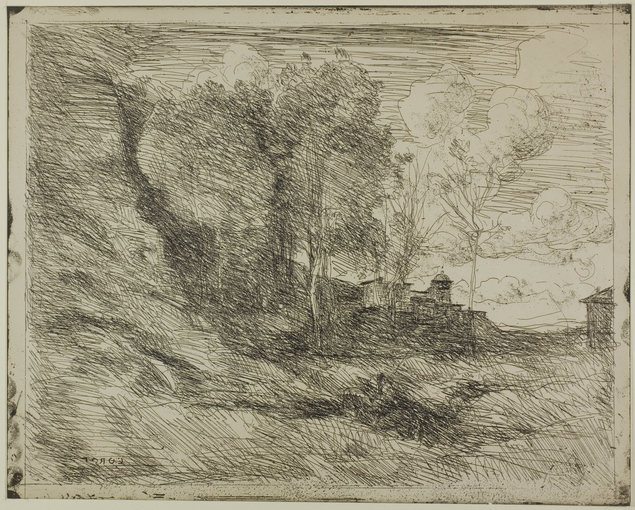 Ostian matkamuisto tekijältä Jean Baptiste Camille Corot