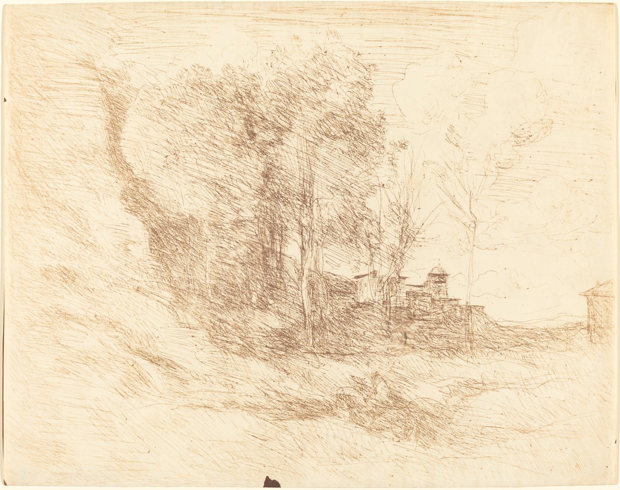 Ostian matkamuisto Ostian matkamuisto, 1855. tekijältä Jean Baptiste Camille Corot