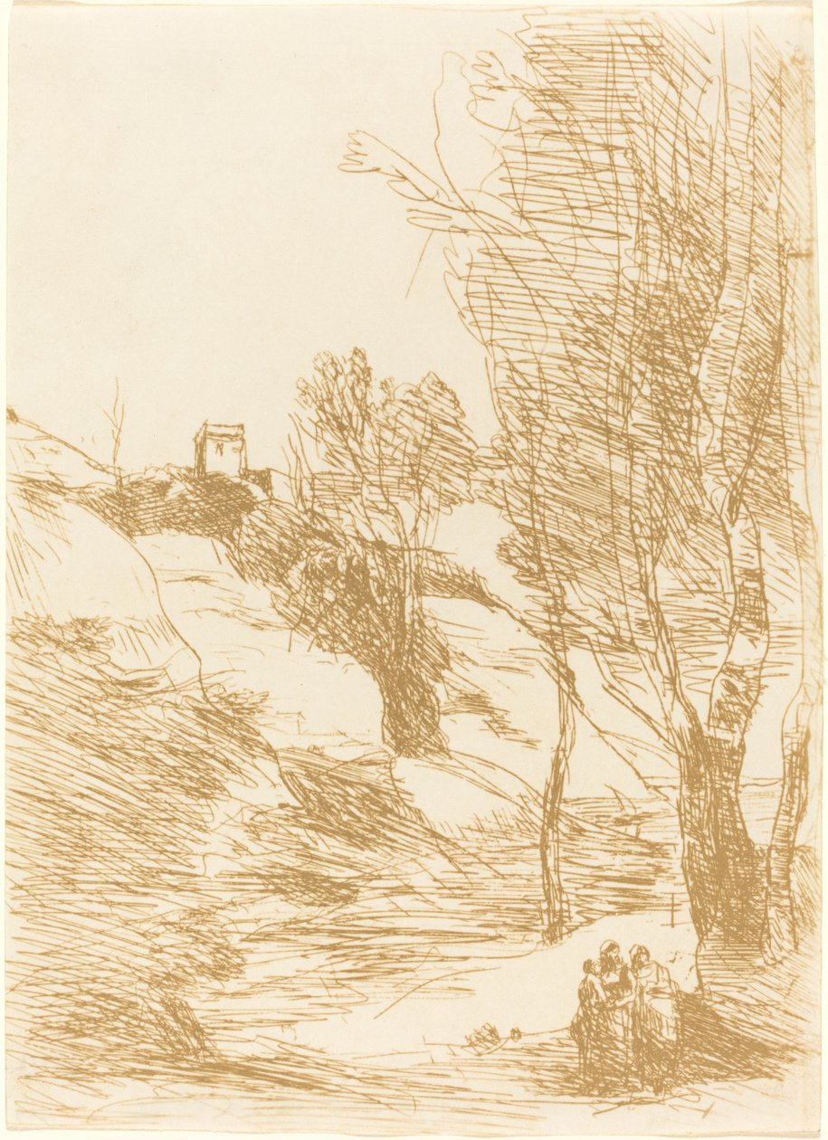 Salernon matkamuisto tekijältä Jean Baptiste Camille Corot