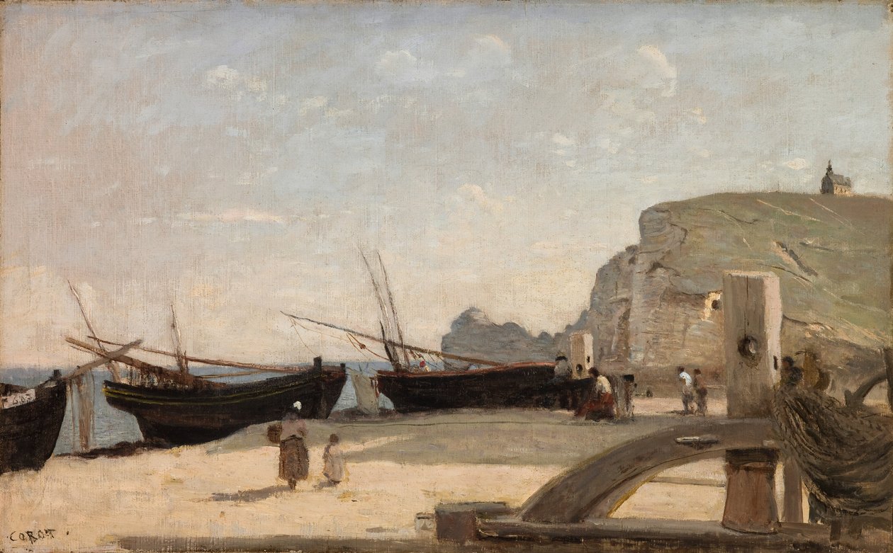 Ranta, Etretat tekijältä Jean Baptiste Camille Corot