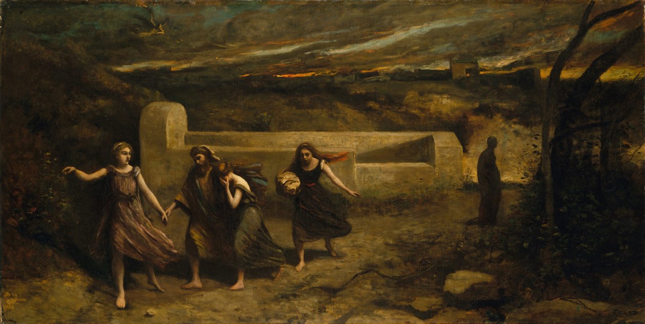 Sodoman palaminen tekijältä Jean Baptiste Camille Corot