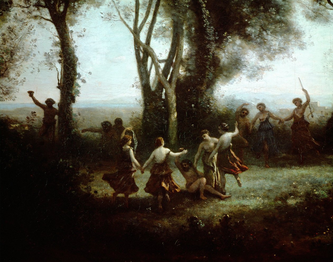 Nymfien tanssi ... tekijältä Jean Baptiste Camille Corot