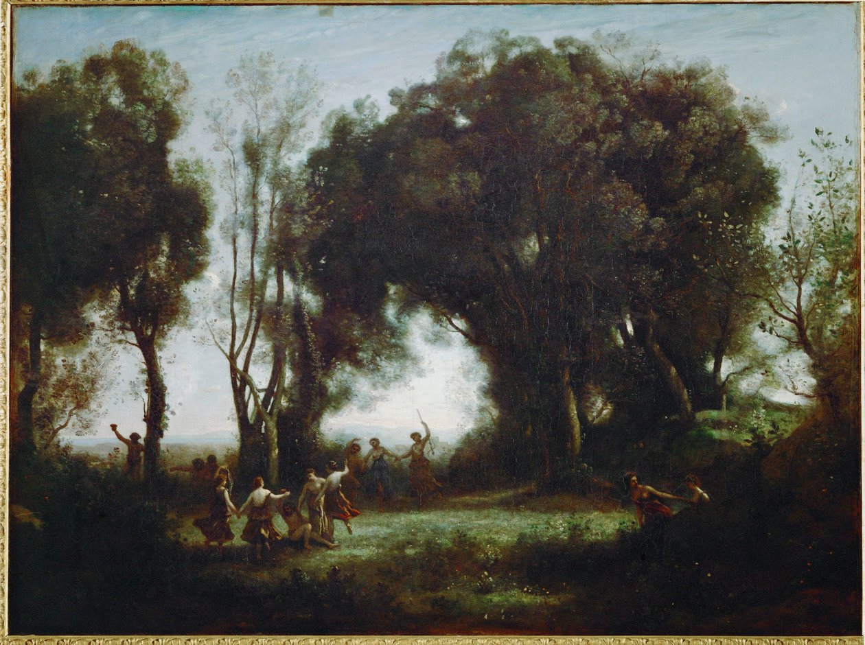 Nymfien tanssi ... tekijältä Jean Baptiste Camille Corot