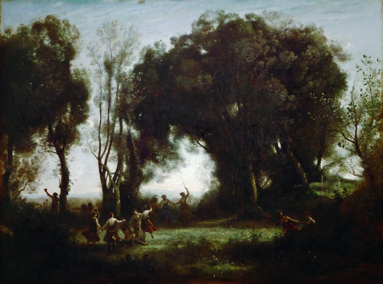 Nymfien tanssi tekijältä Jean Baptiste Camille Corot