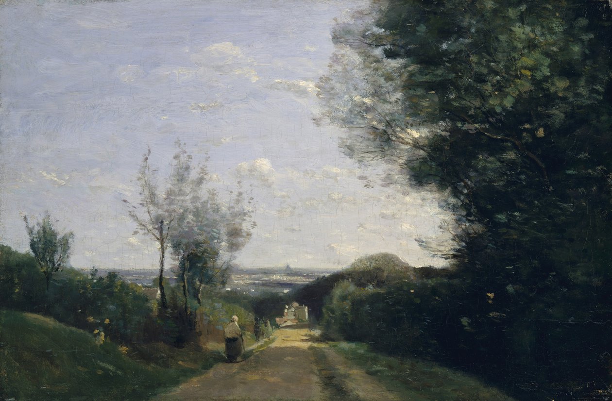 Pariisin ympäristö, 1860-luku. tekijältä Jean Baptiste Camille Corot