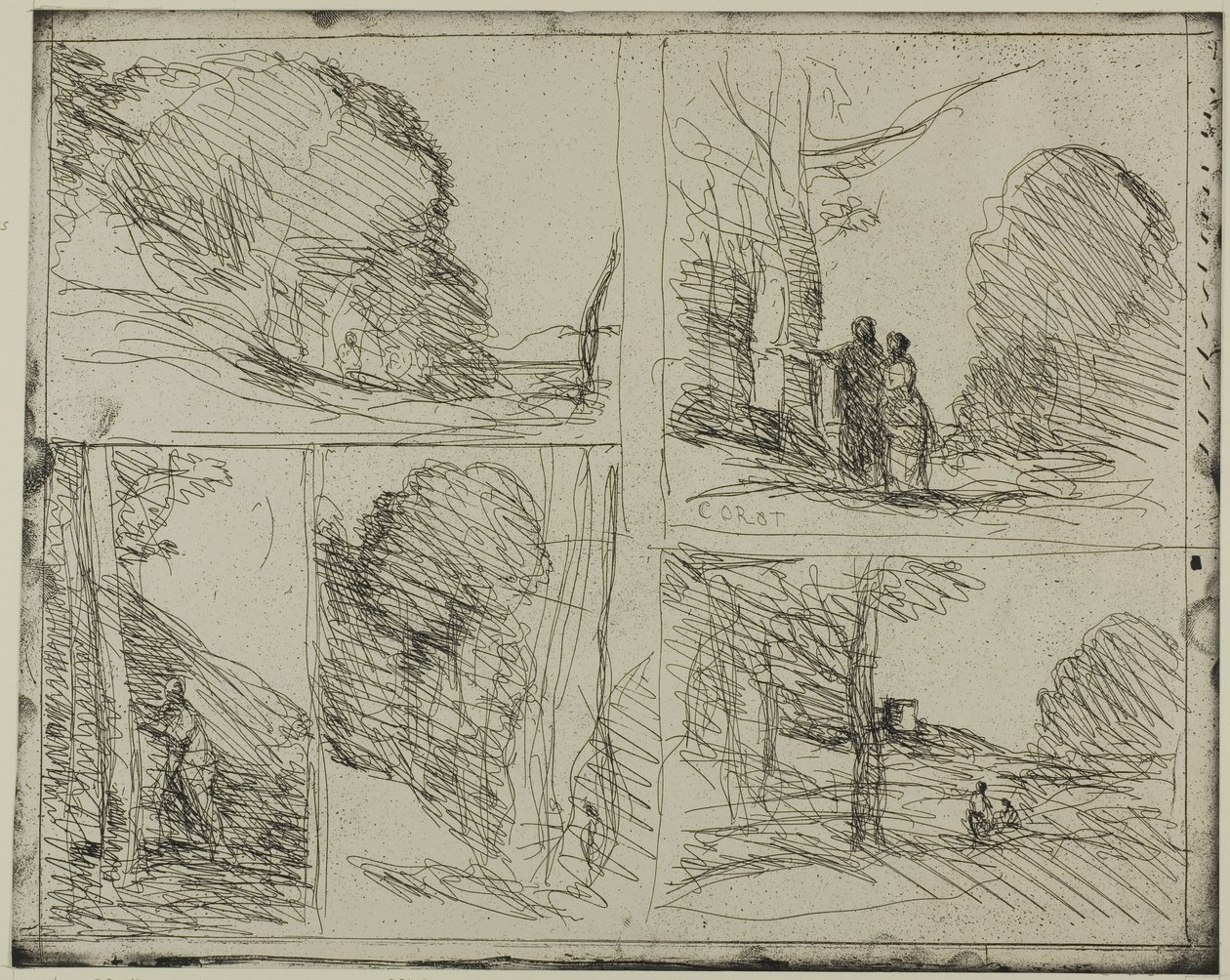 Perikleen puutarha tekijältä Jean Baptiste Camille Corot