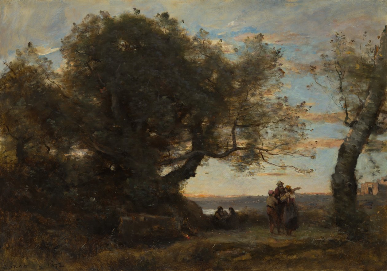 Mustalaiset, 1872. tekijältä Jean Baptiste Camille Corot