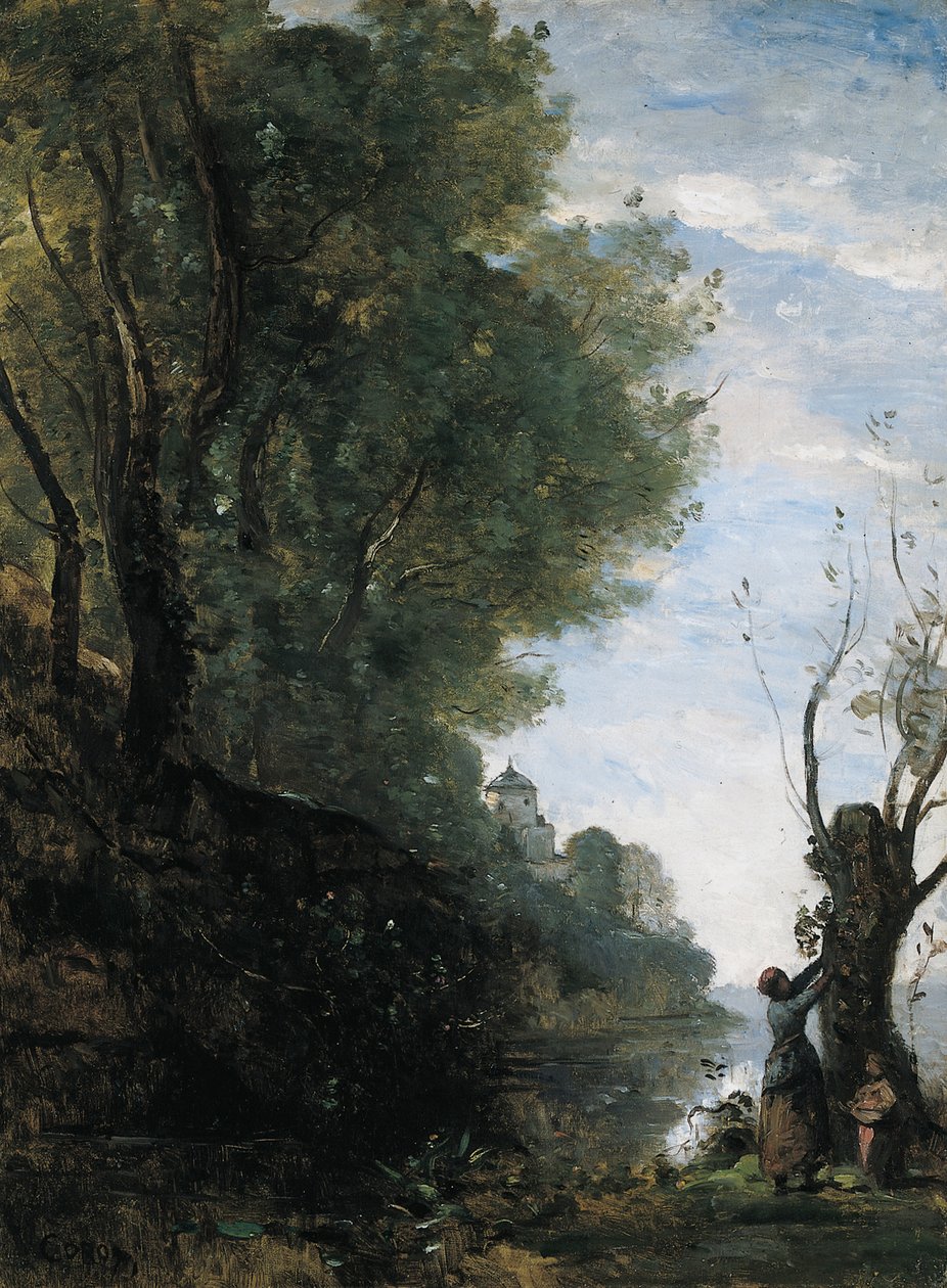 Happy Isle tekijältä Jean-Baptiste-Camille Corot