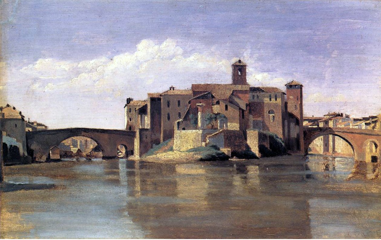 San Bartolomeon saari tekijältä Jean Baptiste Camille Corot