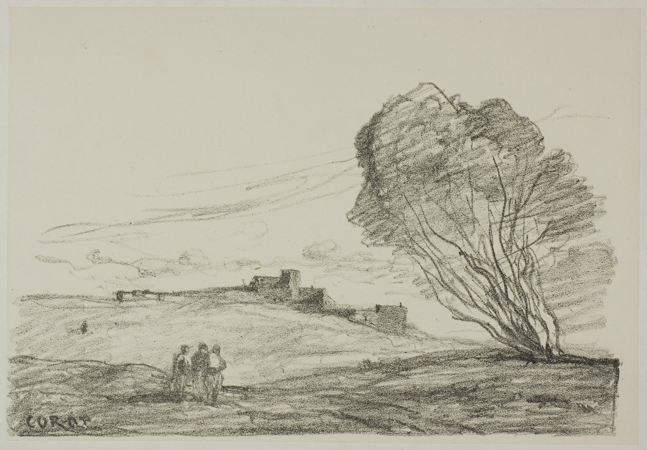 Eristetty linnoitus tekijältä Jean Baptiste Camille Corot