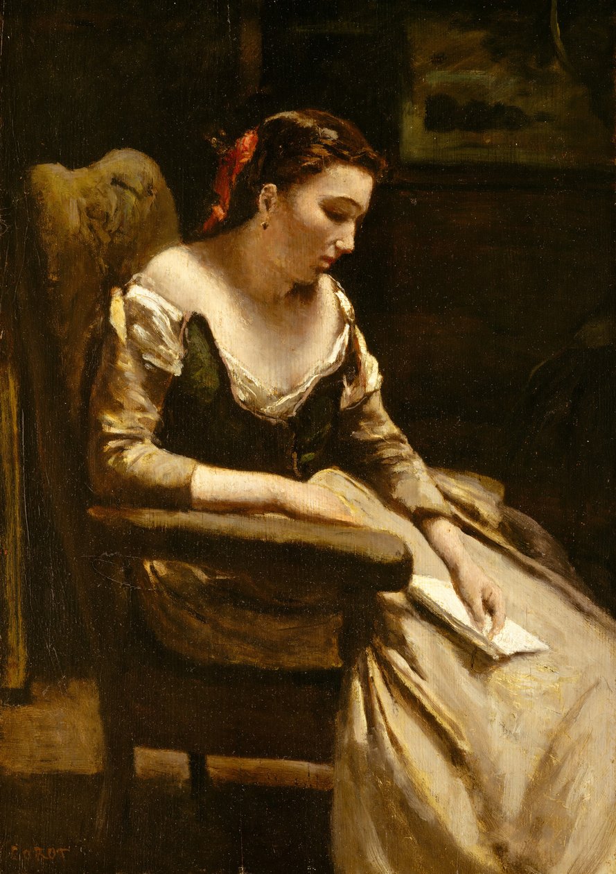 Kirje, n. 1865. tekijältä Jean Baptiste Camille Corot