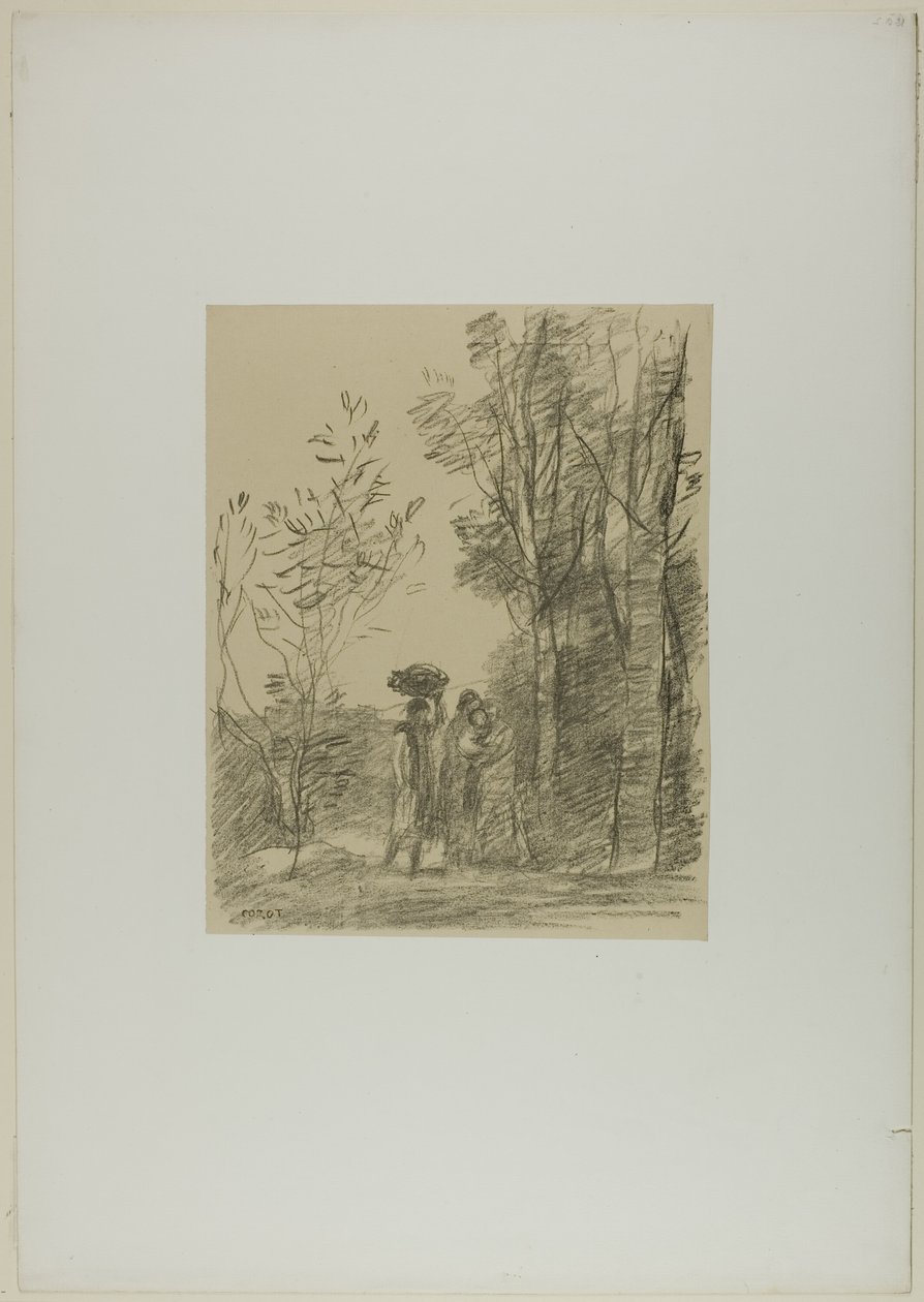 Kokous metsässä tekijältä Jean Baptiste Camille Corot