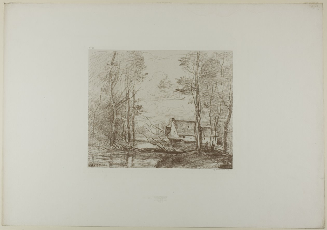 Cuincyn mylly, lähellä Douaita tekijältä Jean Baptiste Camille Corot