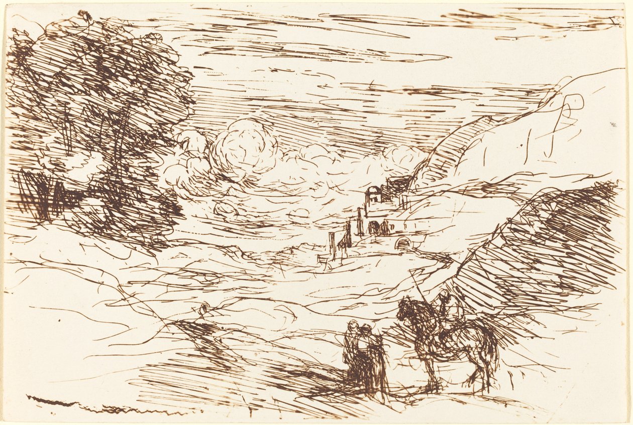 Paladins Les Paladins, 1871. tekijältä Jean Baptiste Camille Corot
