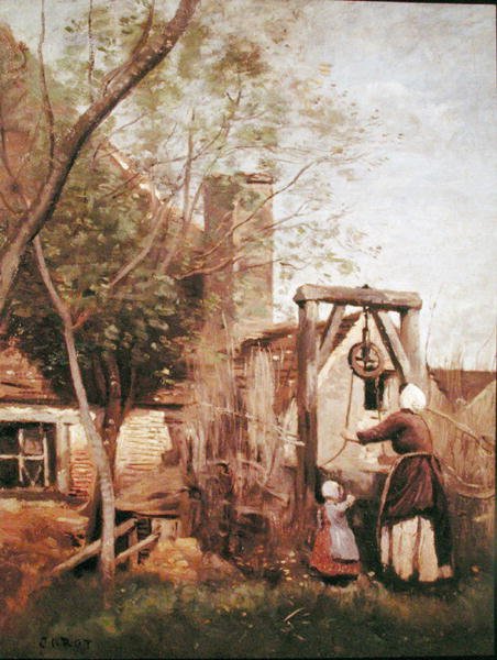 Kaivo tekijältä Jean Baptiste Camille Corot