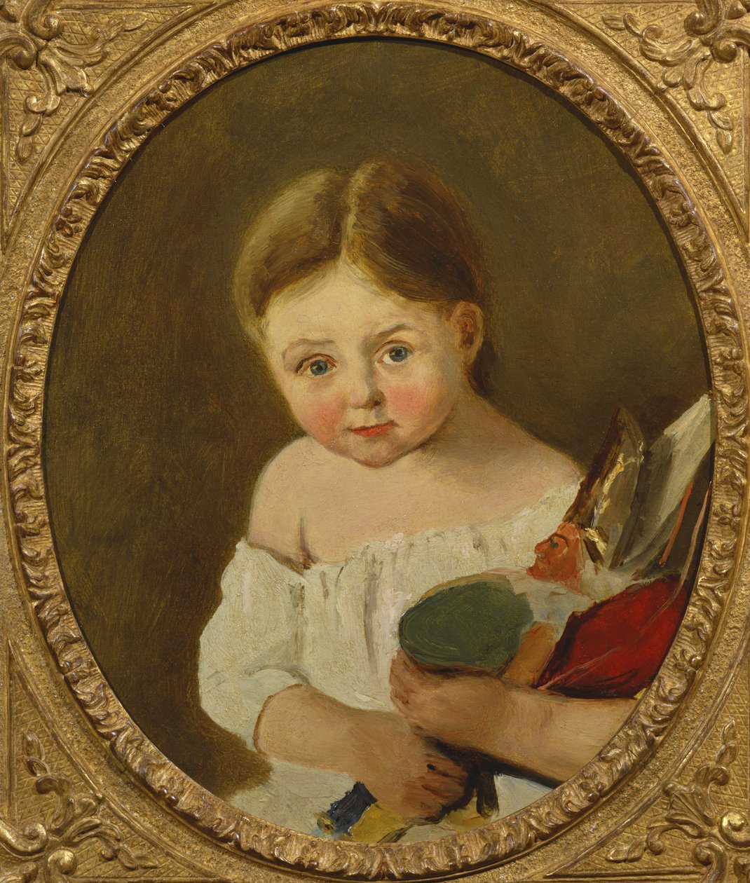 M. Edouard Delalainin nuorin tytär, n. 1845-1850 tekijältä Jean Baptiste Camille Corot