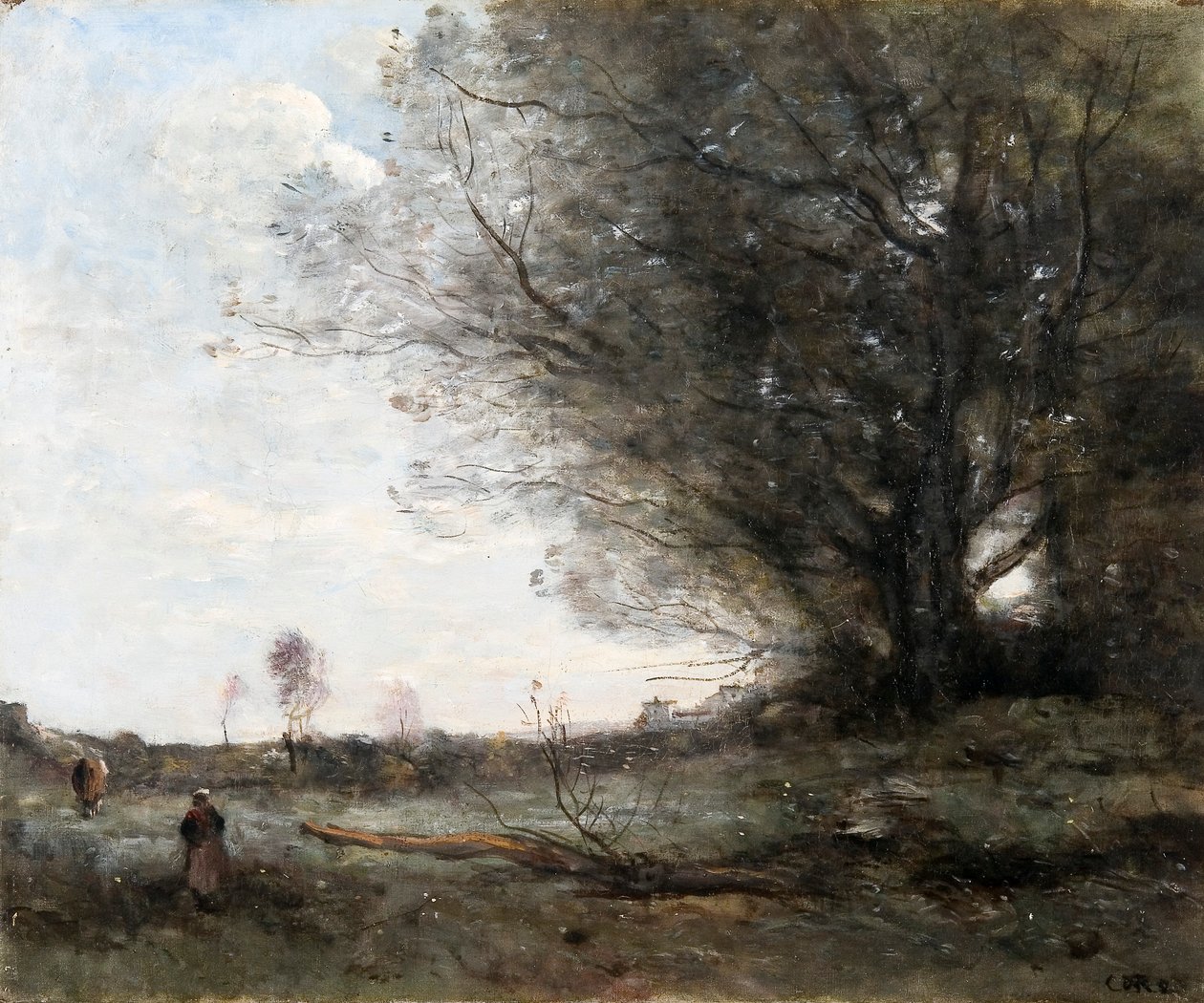 "Pyökkipuu", 1816-1875 tekijältä Jean Baptiste Camille Corot