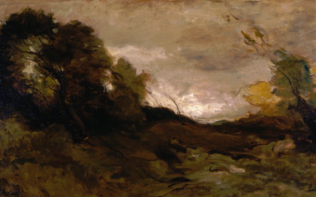 Yksinäinen laakso tekijältä Jean Baptiste Camille Corot