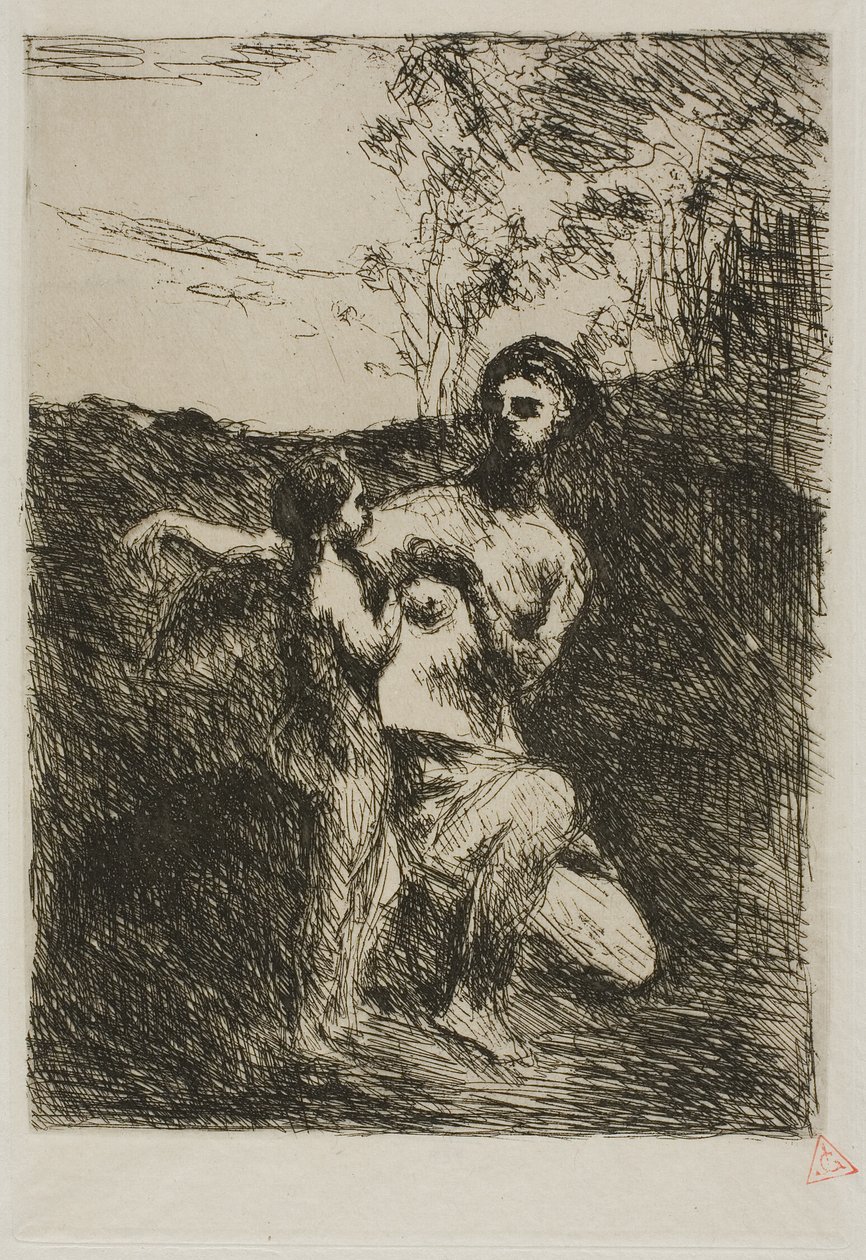 Venus leikkaa Amorin siivet, ensimmäinen levy tekijältä Jean Baptiste Camille Corot