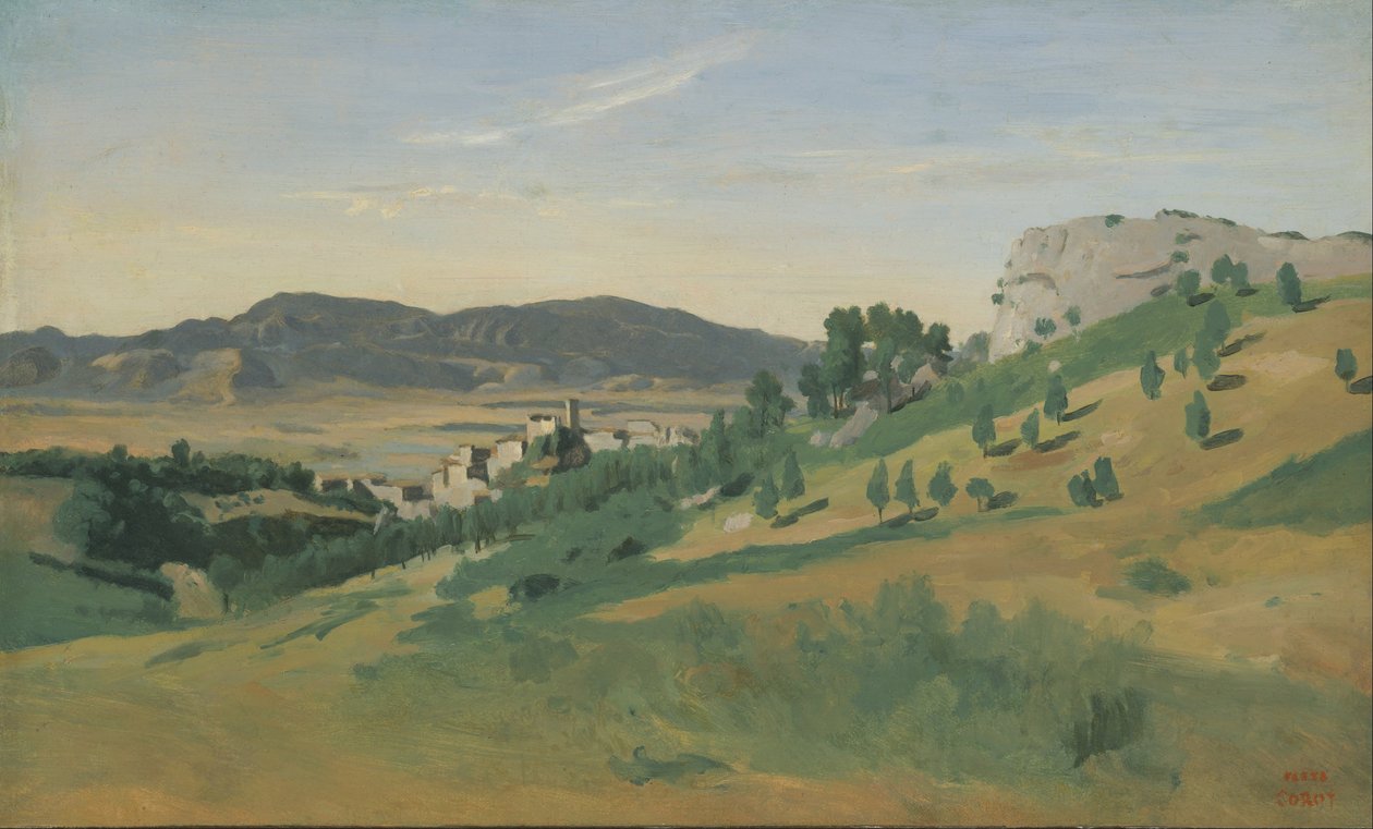 Näkymä Olevanosta tekijältä Jean Baptiste Camille Corot