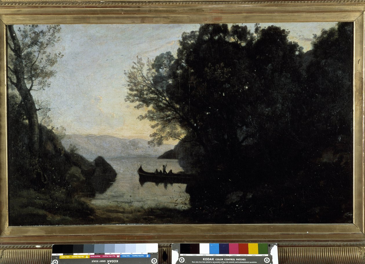 Näkymä otettu Rivasta, Italian Tirolista tekijältä Jean Baptiste Camille Corot