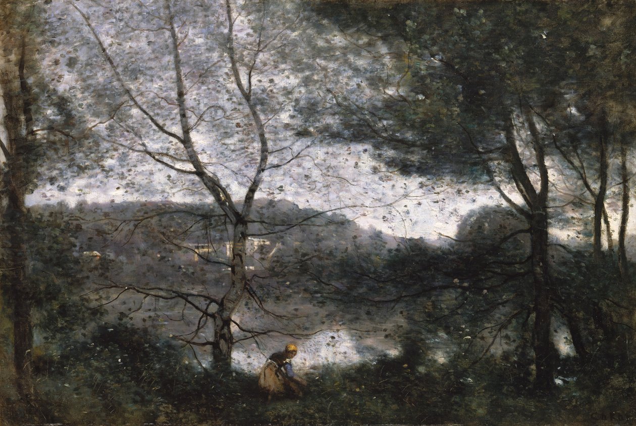 Ville-dAvray, 1870. tekijältä Jean Baptiste Camille Corot