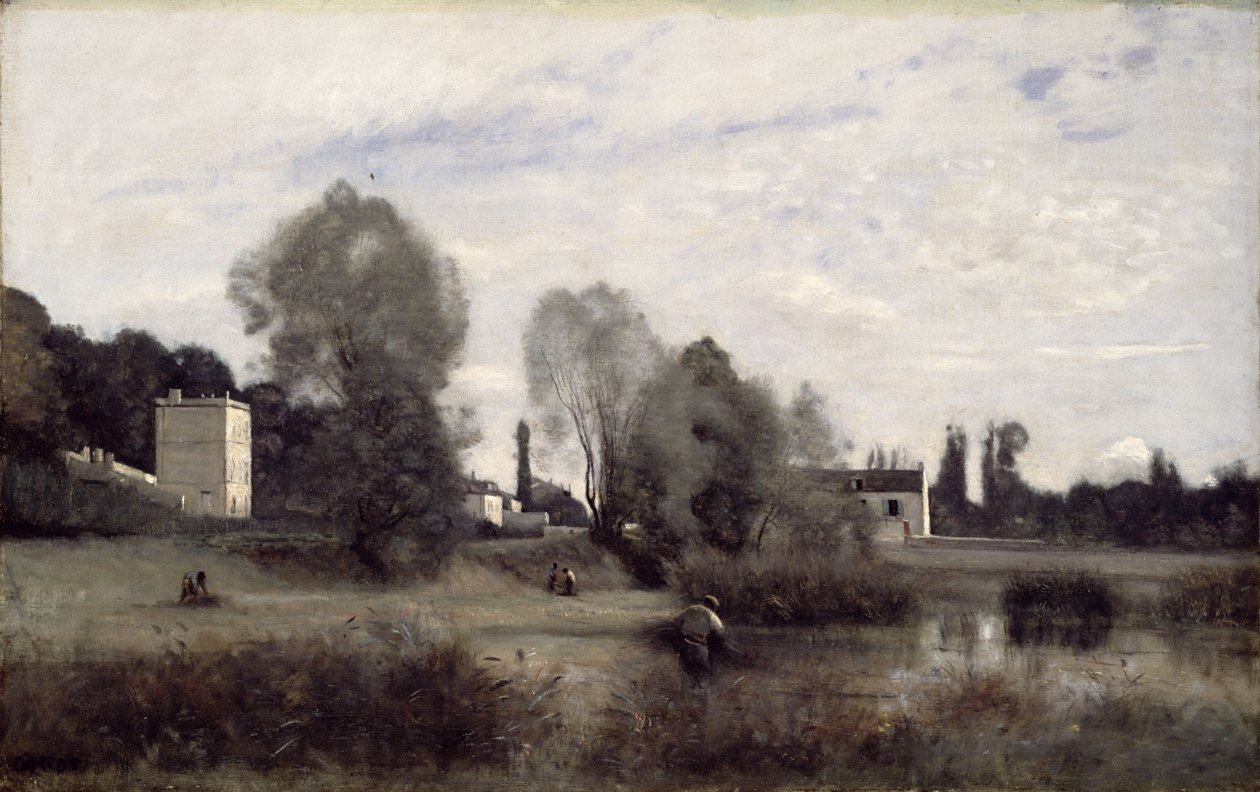 Avray kaupunki, 1865 tekijältä Jean Baptiste Camille Corot