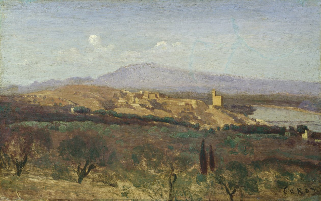 Villeneuve-les-Avignon tekijältä Jean Baptiste Camille Corot