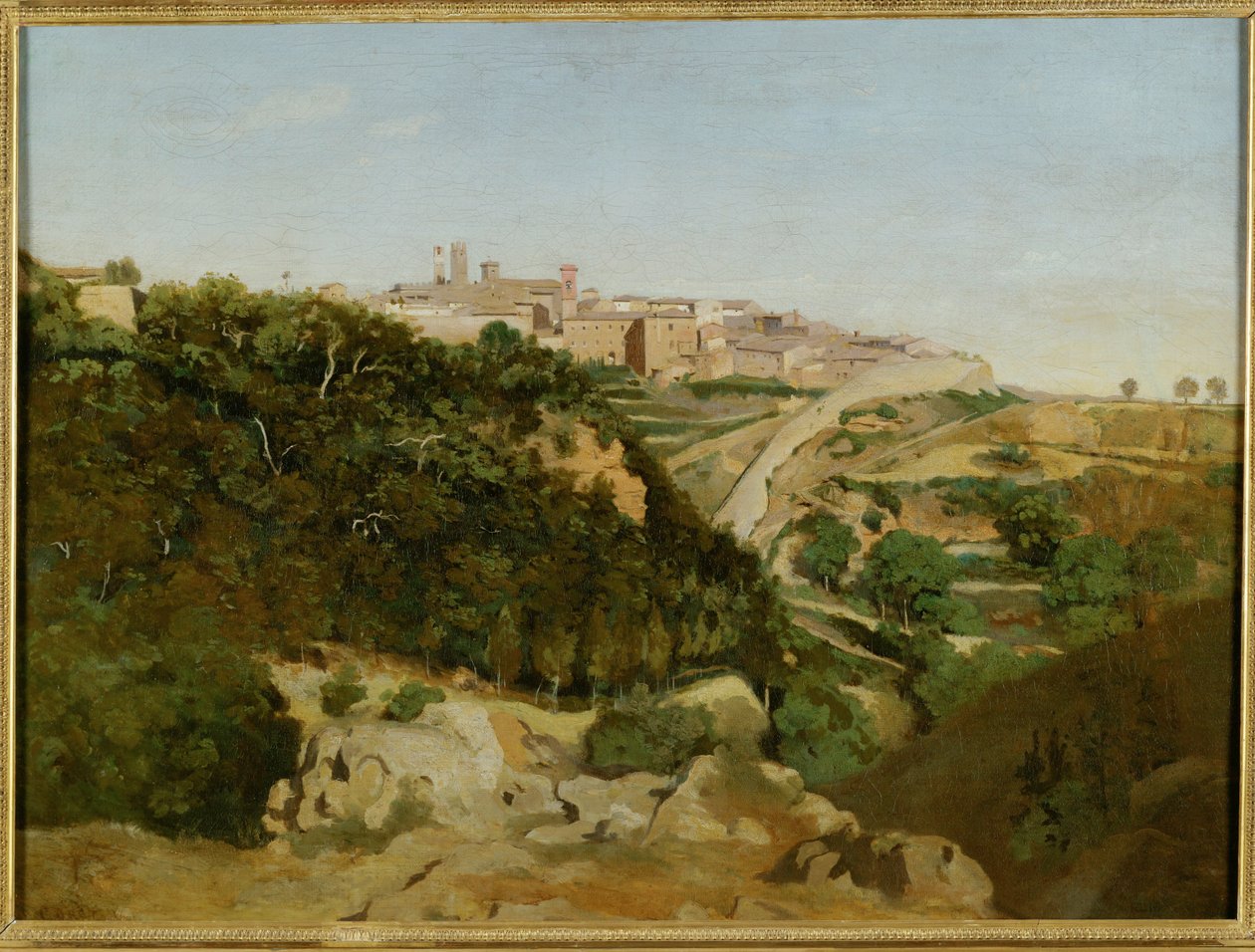 Volterra, le municipe - Volterra, Italia ... tekijältä Jean Baptiste Camille Corot