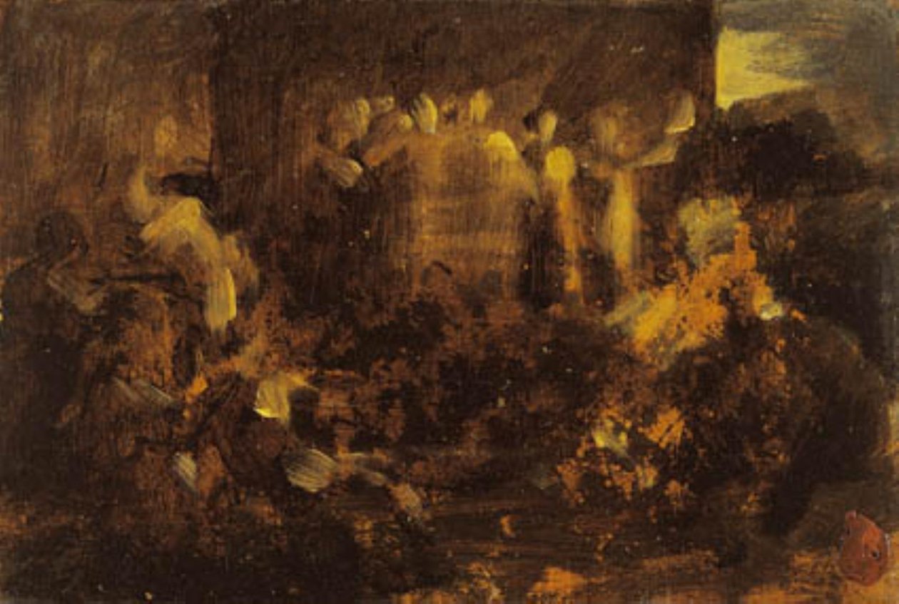Ananiaksen kuolema tekijältä Jean Baptiste Carpeaux