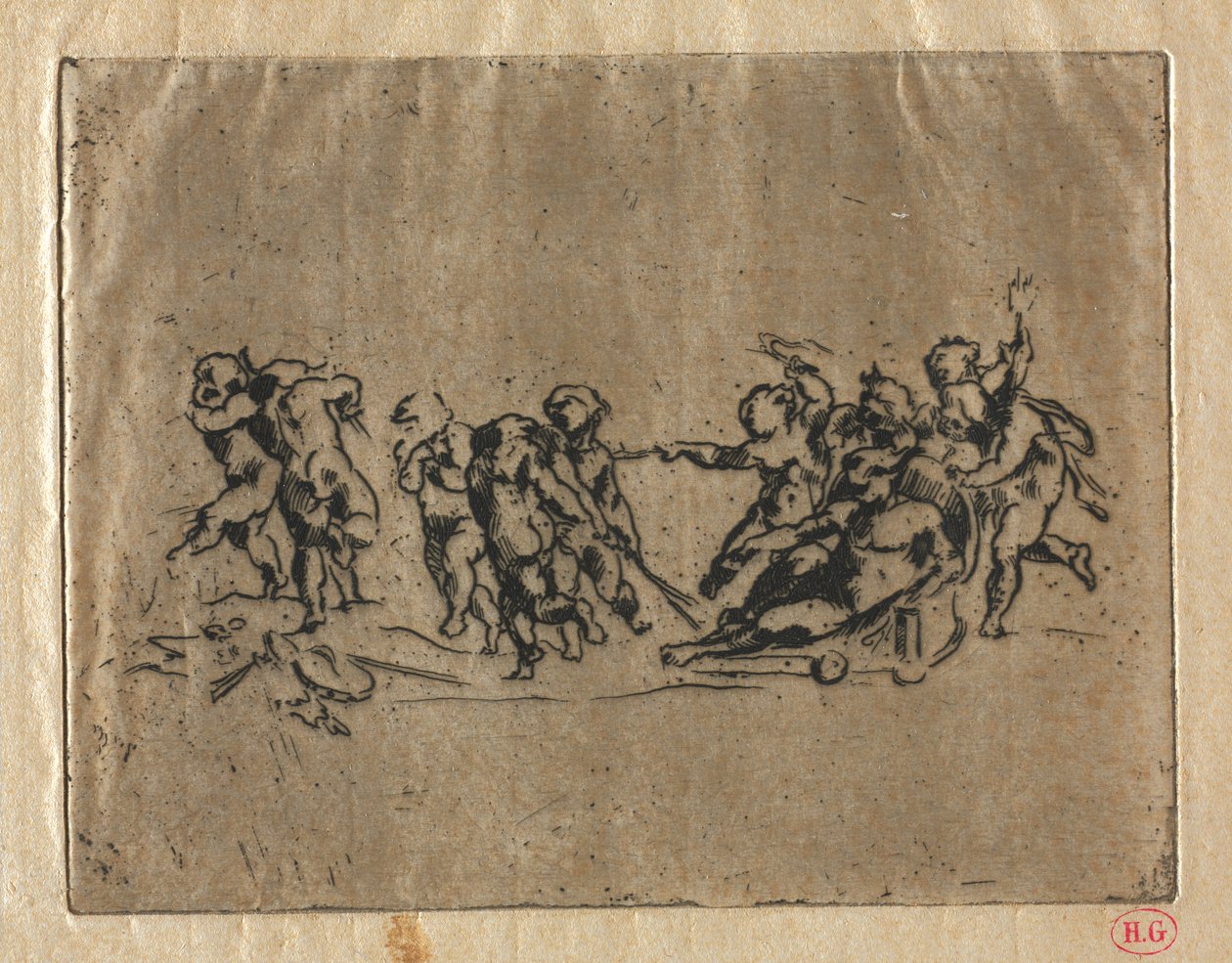 Bacchanal lasten ja vaunujen kanssa tekijältä Jean Baptiste Carpeaux