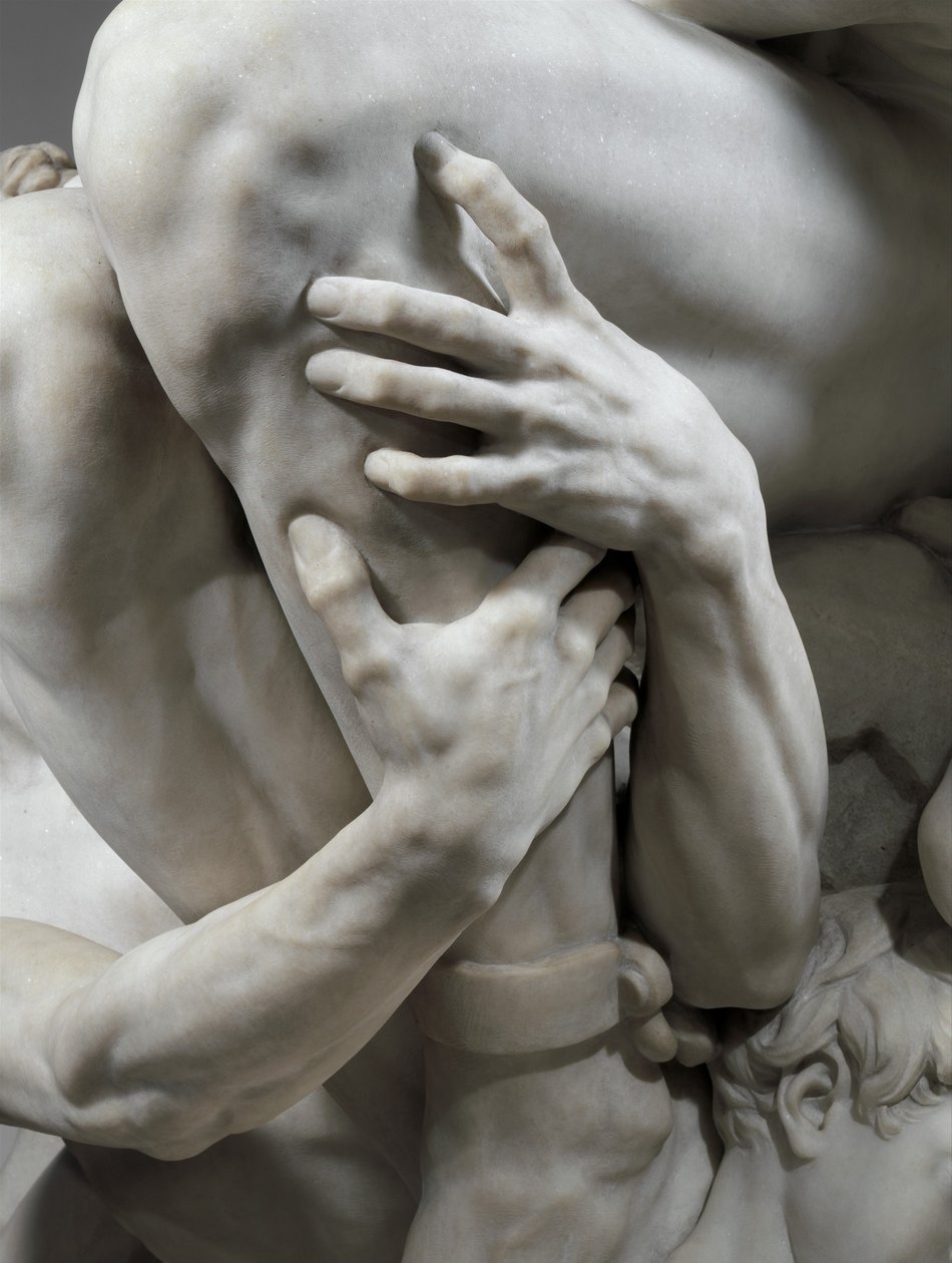 Yksityiskohta Ugolinosta ja hänen pojistaan tekijältä Jean-Baptiste Carpeaux