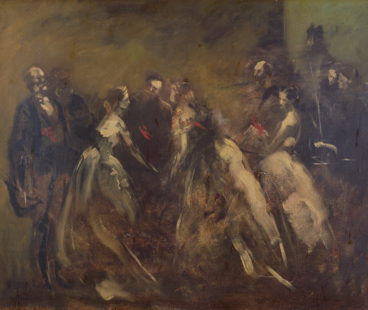 Vastaanotto Tuileriesin palatsissa toisen imperiumin aikana tekijältä Jean Baptiste Carpeaux