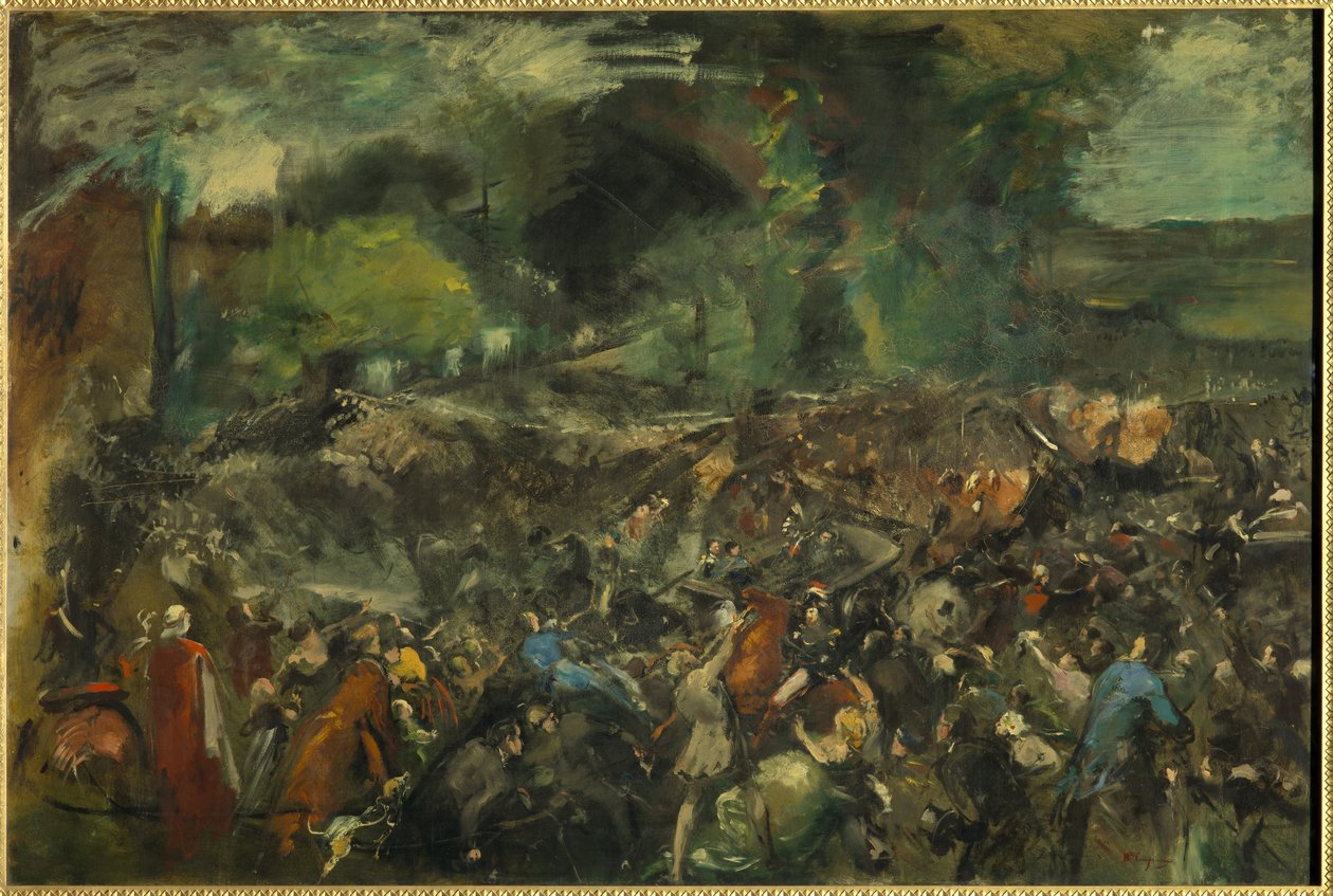 Antonin Berezowskin hyökkäys tsaari Aleksanteri 2:ta vastaan 6. kesäkuuta 1867 tekijältä Jean Baptiste Carpeaux