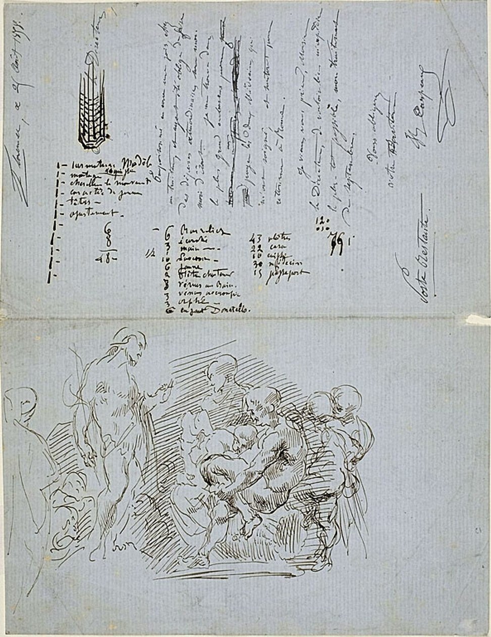Johannes Kastajan saarnaaminen tekijältä Jean Baptiste Carpeaux
