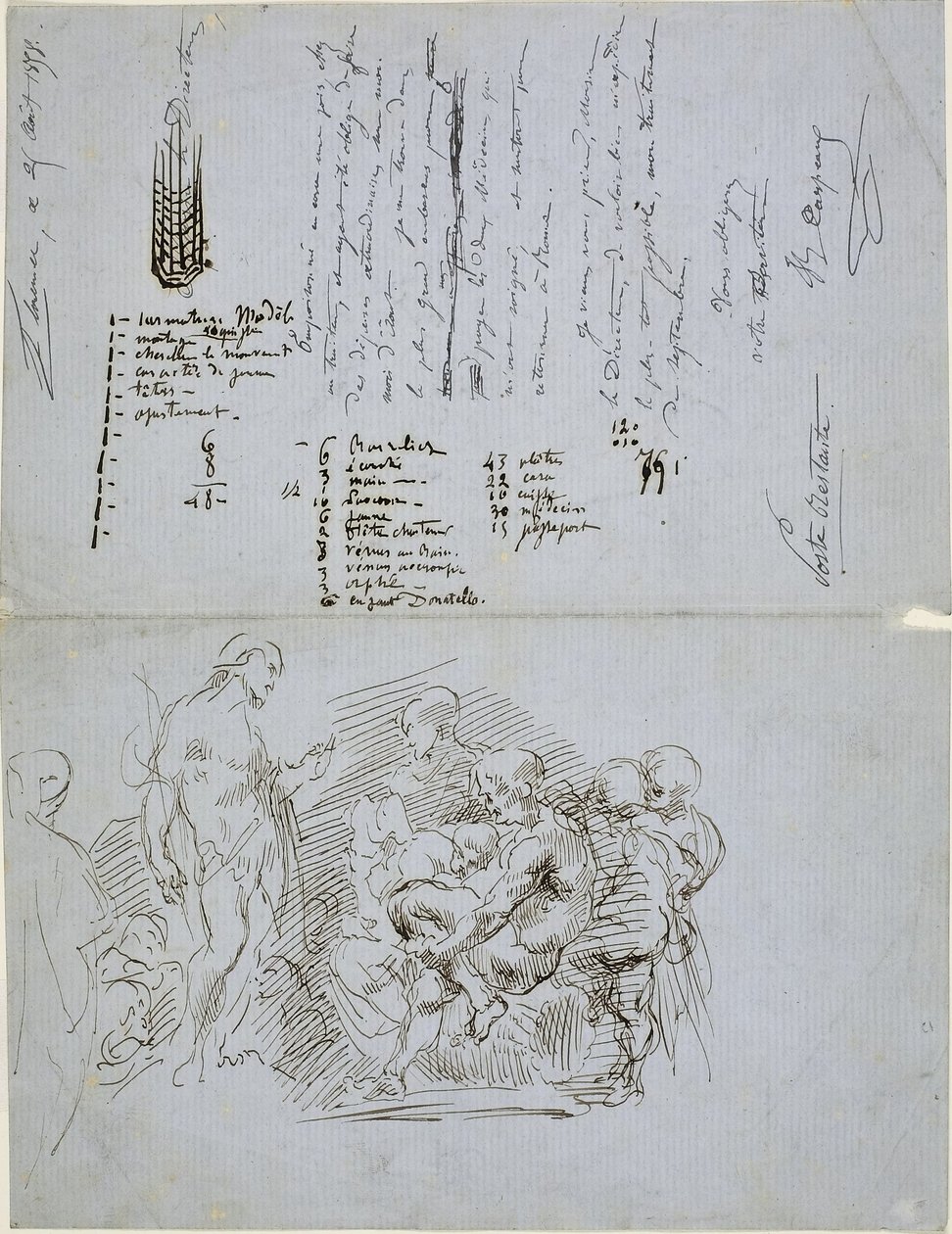 Pyhän Johannes Kastajan saarna tekijältä Jean Baptiste Carpeaux