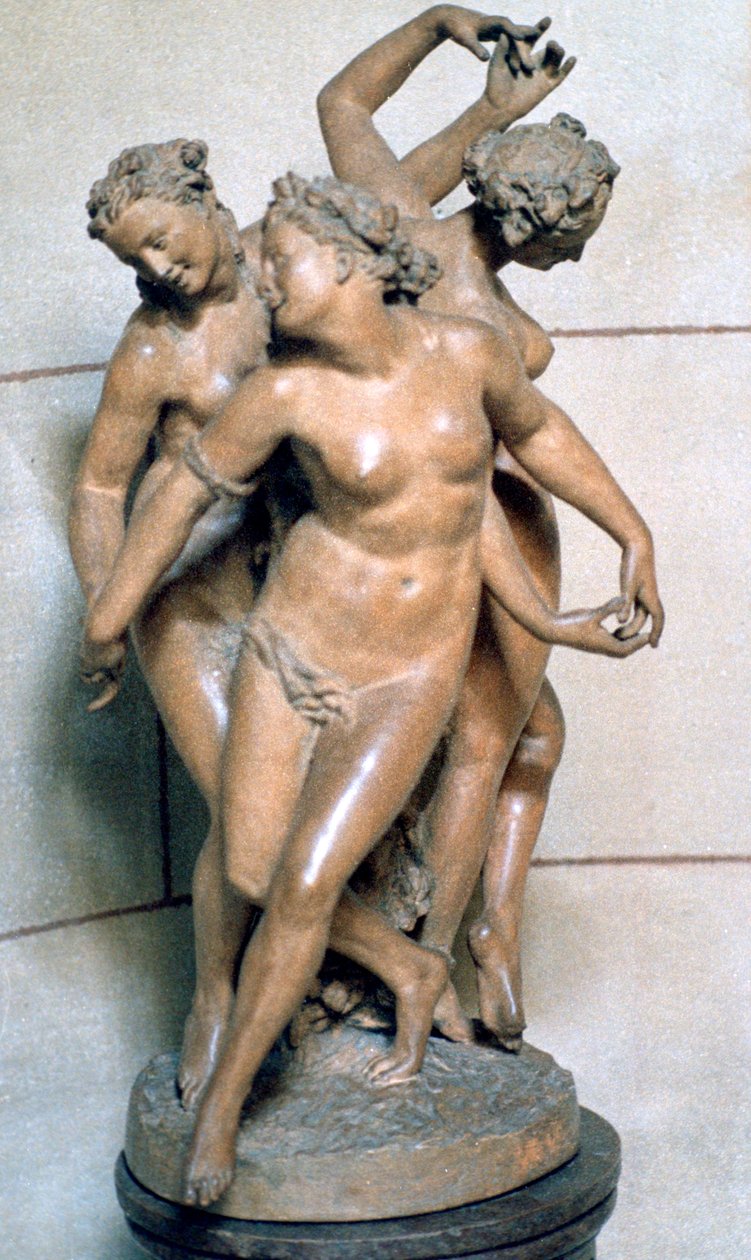 Kolme armoa, c1847-1875 tekijältä Jean Baptiste Carpeaux