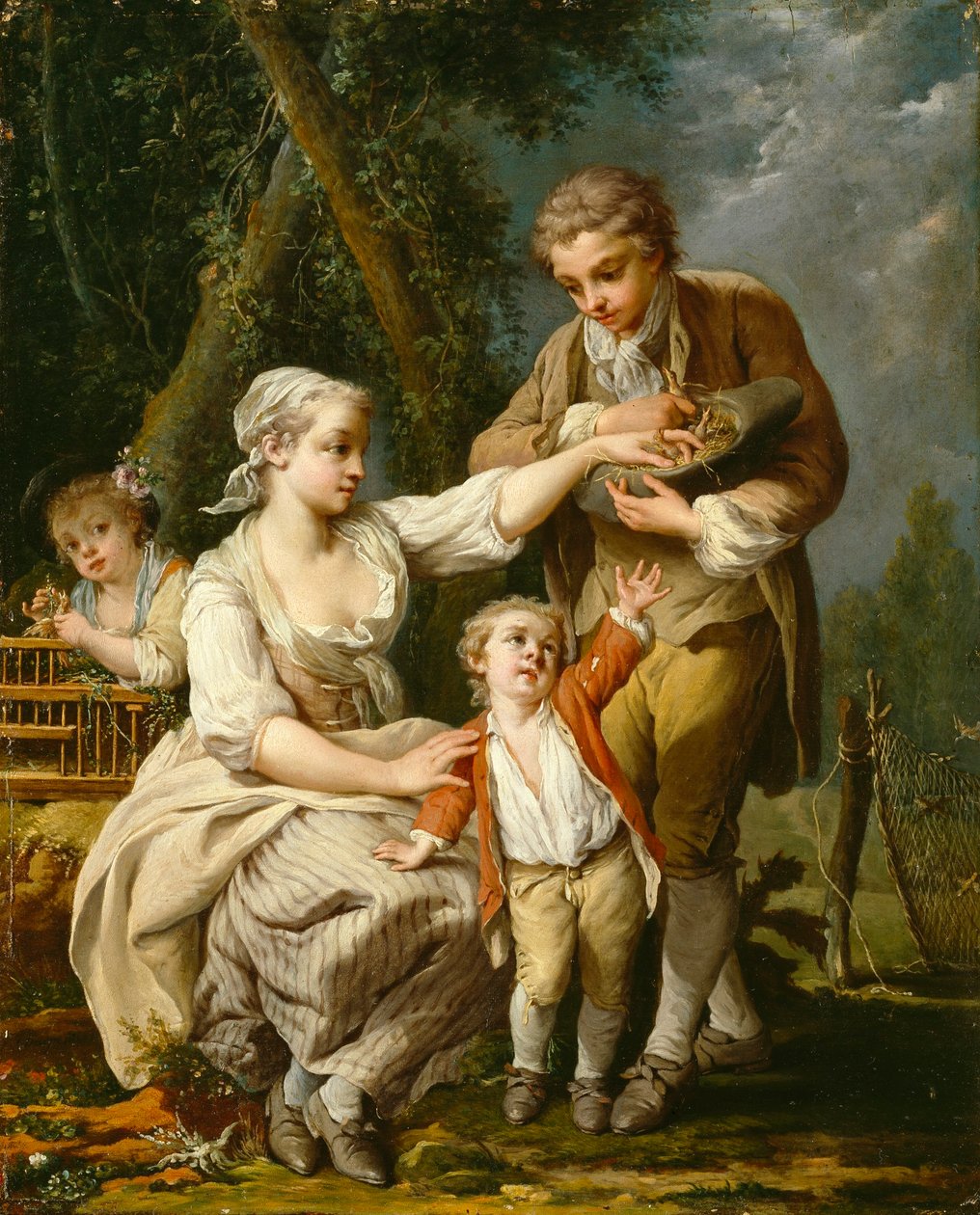 Linnunpesä tekijältä Jean Baptiste Charpentier the Elder