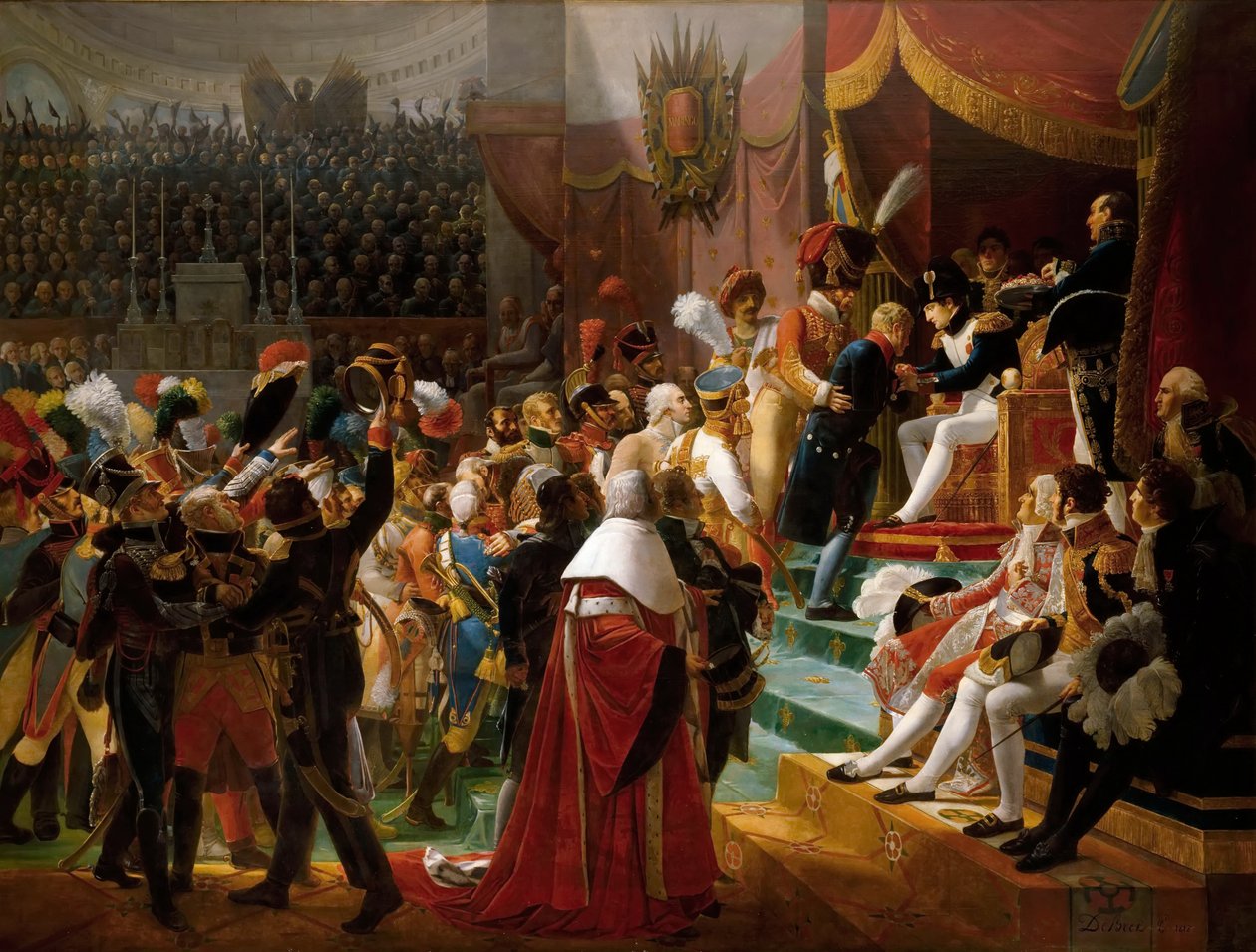 Kunnialegioonan ensimmäinen rahalähetys, 15. heinäkuuta 1804 Saint-Louis des Invalidesissa tekijältä Jean Baptiste Debret
