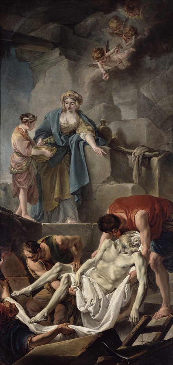 Pyhän Andreaksen hautausmaa, 1760 tekijältä Jean Baptiste Deshays de Colleville