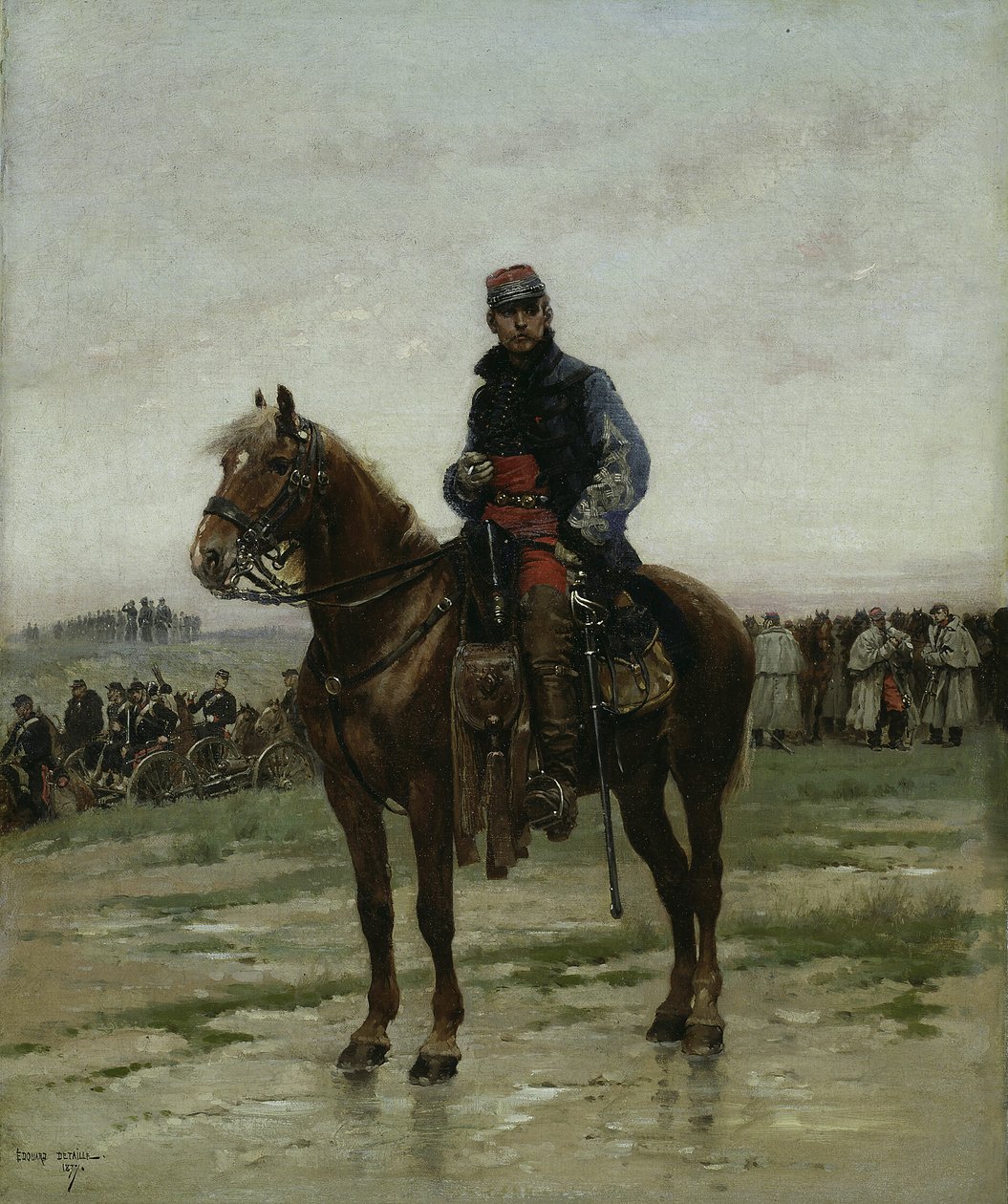 Ratsuupseeri tekijältä Jean Baptiste Edouard Detaille