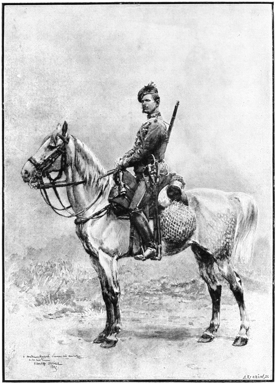Vartijan chasseur, Venäjä, 1892. tekijältä Jean Baptiste Edouard Detaille