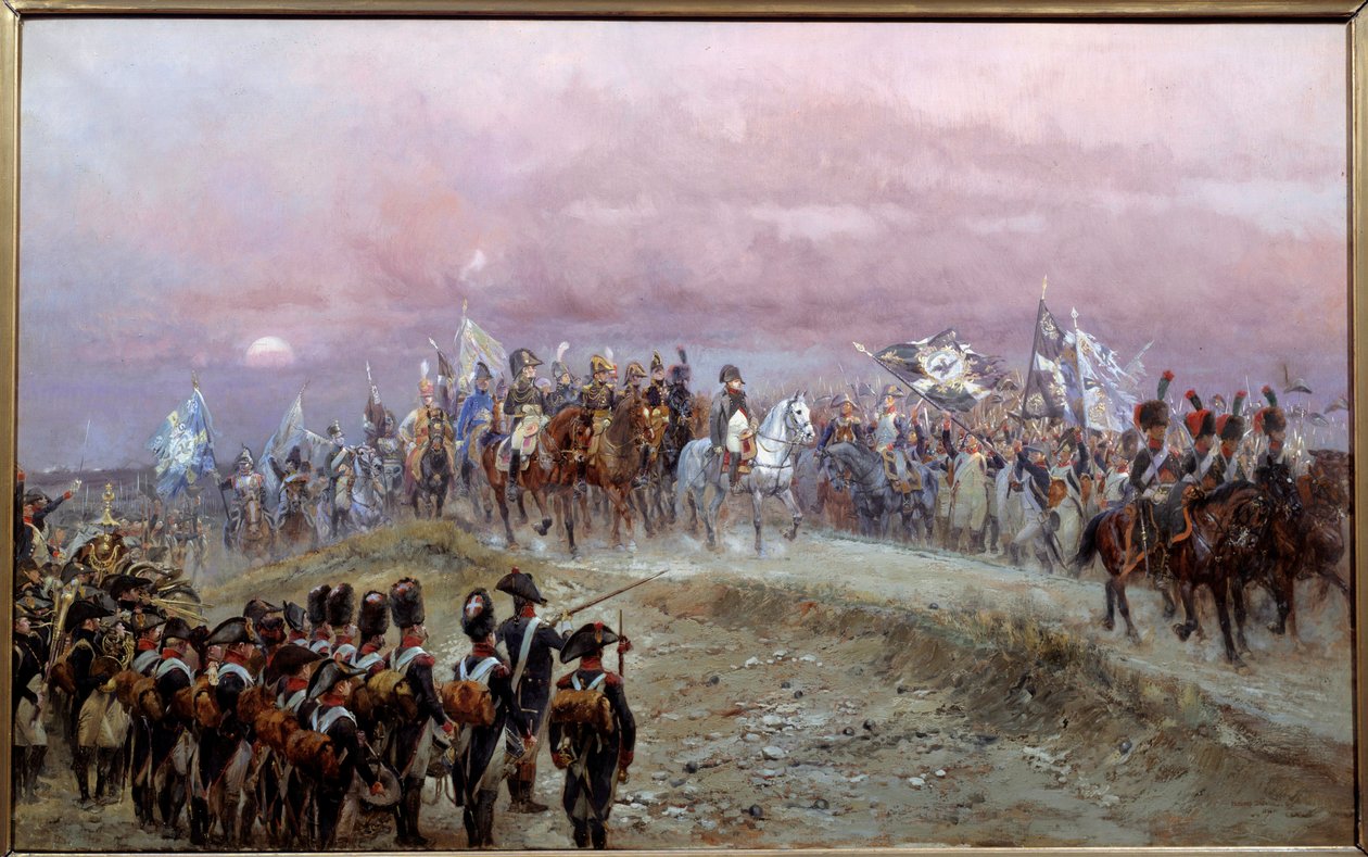 Ienan taistelun ilta 14.10.1806 Edouard Detaillen maalaus (1848-1912) 1894 Su. 0,8x1,3 m Pariisi, Musee de l