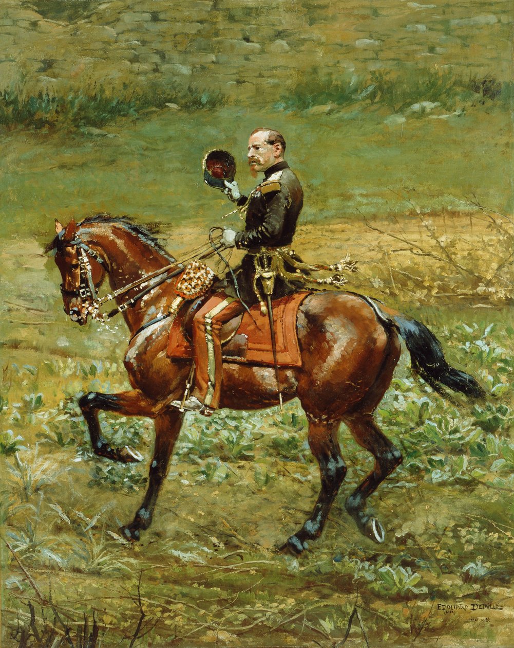 Kenraali Bourbaki, 1883 ja 1908 tekijältä Jean Baptiste Edouard Detaille