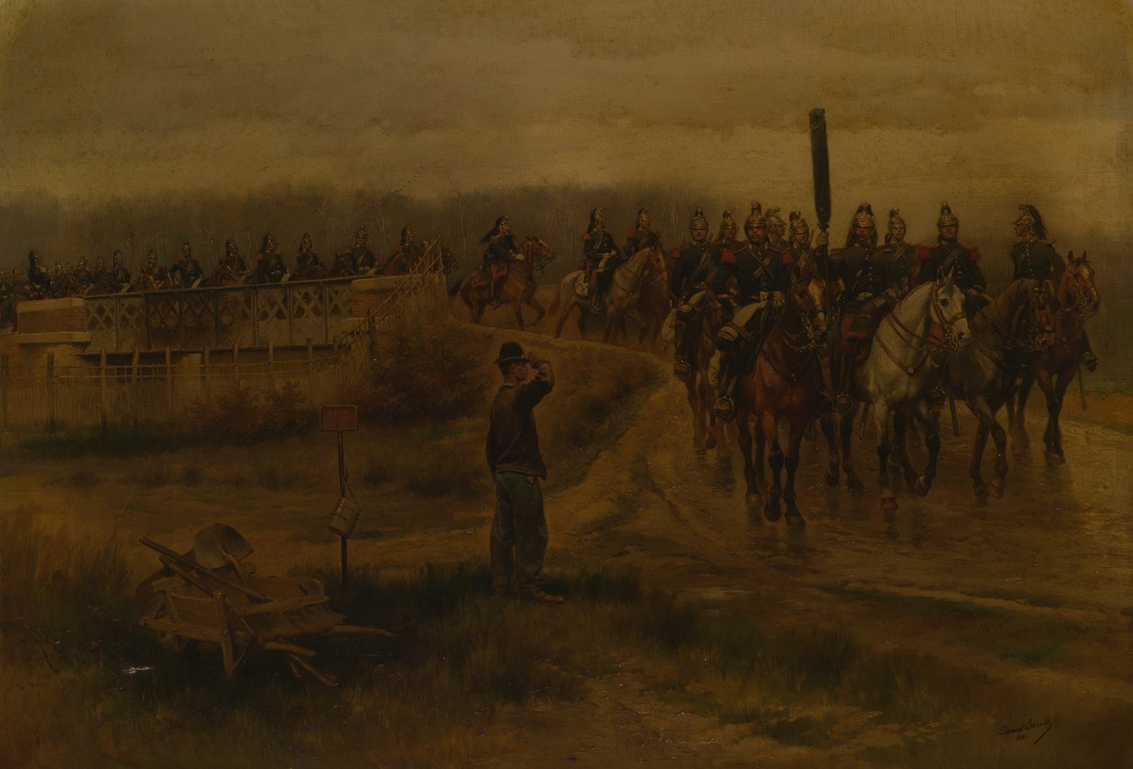 Mon Ancien rykmentti, 1800-luku. tekijältä Jean Baptiste Edouard Detaille
